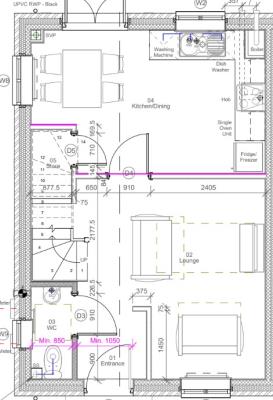 GF floor plan - 2 bedroom terrace